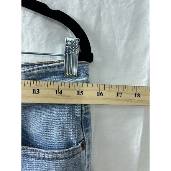 Levis Womens Blue 519 Low Flare Stretch Denim Jean Pants Size 11 JR M - Picture 6 of 13